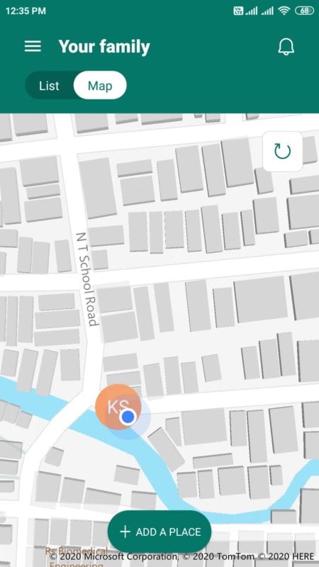 kid location microsoft family safety android