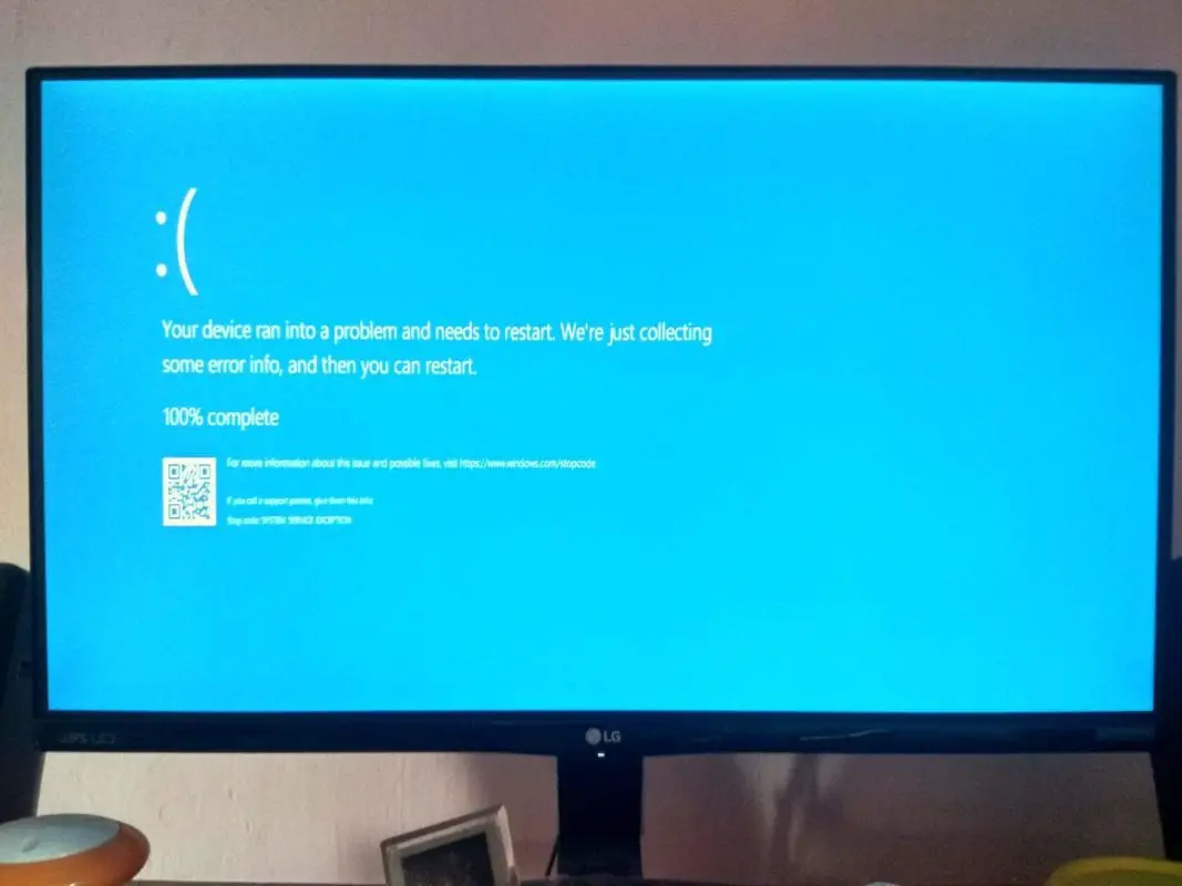 stop code system service exception windows 10 scaled