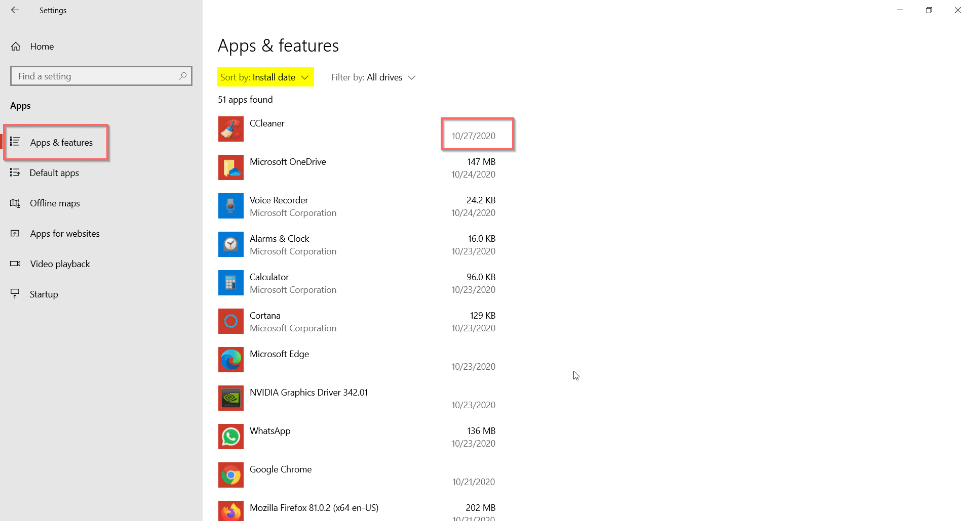 uninstall apps programs causing system service exception windows 10