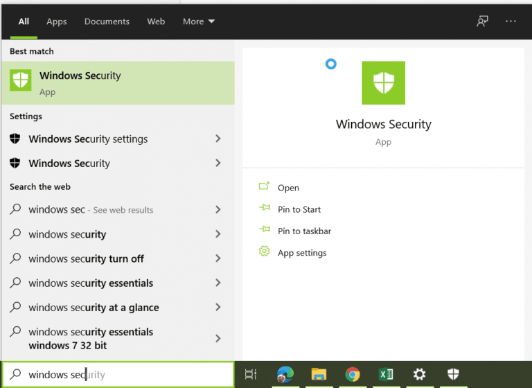 Find Parental Controls in Windows 10 using Security app