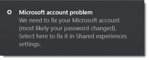microsoft account problem