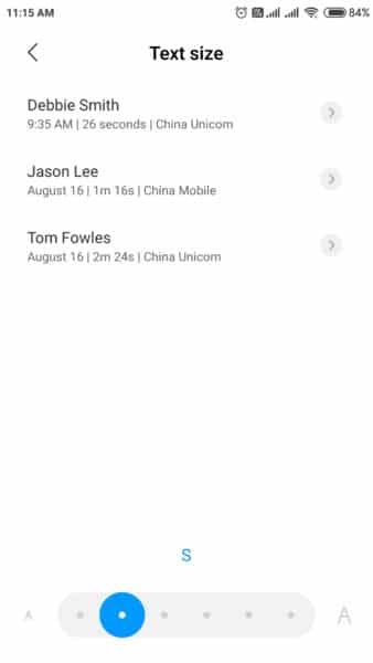 Redmi Note 4 Small System Font Size