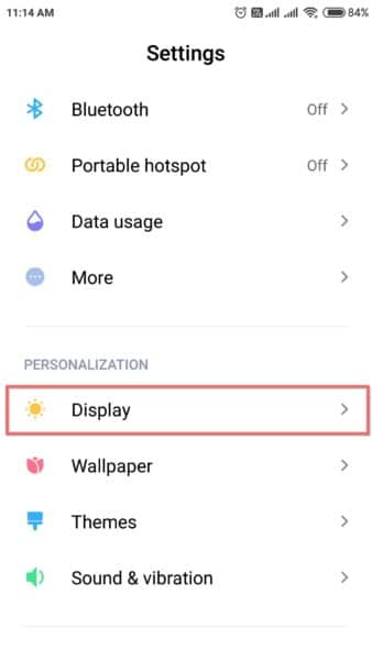 Xiaomi Redmi Note 4 Display