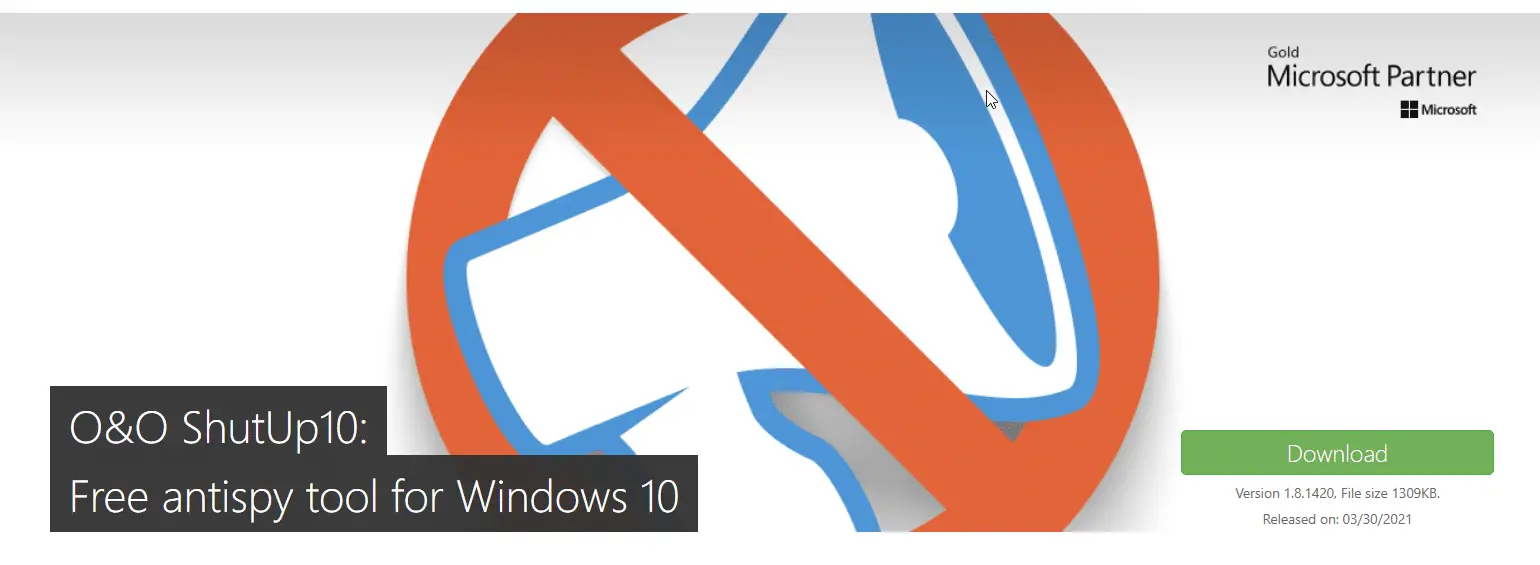 oo shutup 10 windows 10 privacy tool