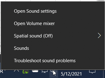 sound not working windows 10