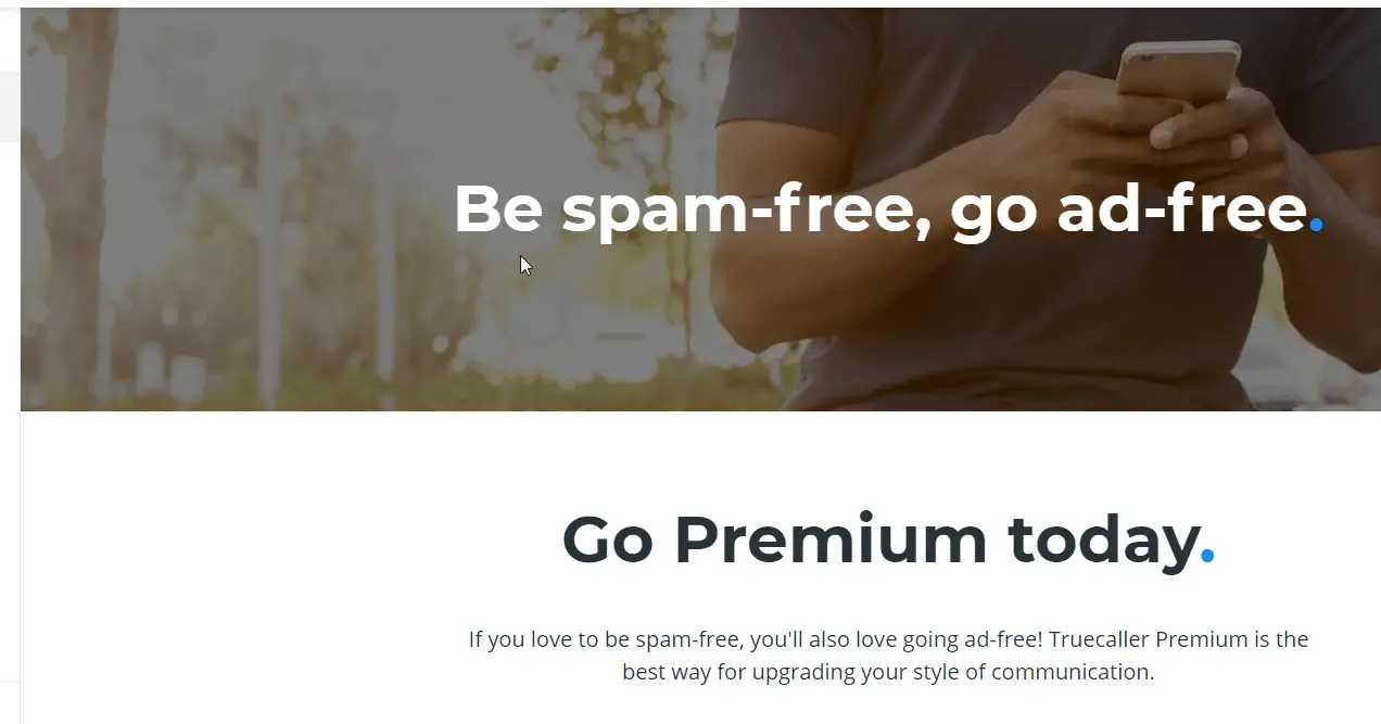 Premium - Be spam free, Be ad free.