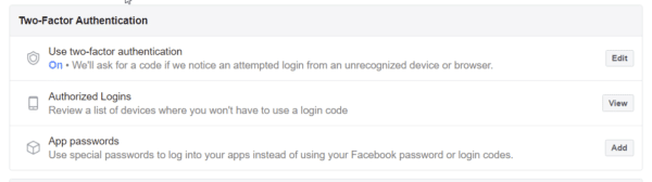 Facebook Security and Login Settings - Complete Guide 3 2 Factor Authentication Facebook Login Security