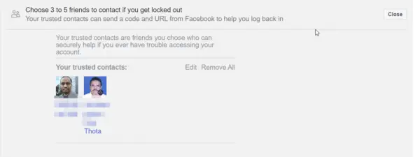 Facebook Security and Login Settings - Complete Guide 7 Choose Trusted Contacts To Recover Facebook Account