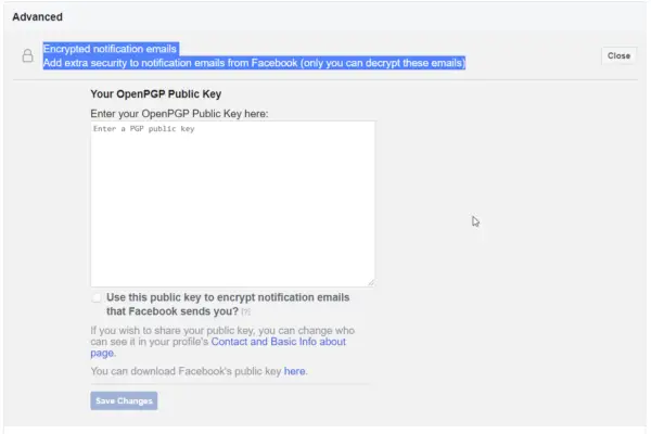 Facebook Security and Login Settings - Complete Guide 9 Encrypted Notification Emails Facebook