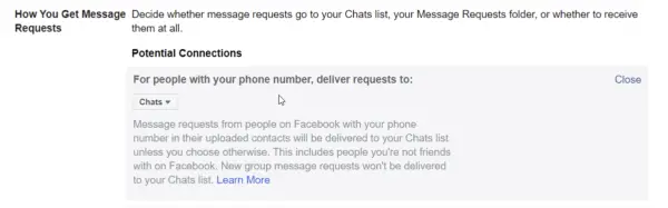 facebook privacy message requests