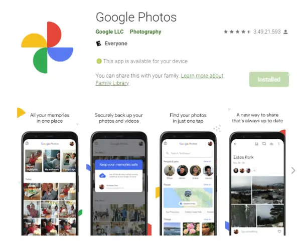 google photos app