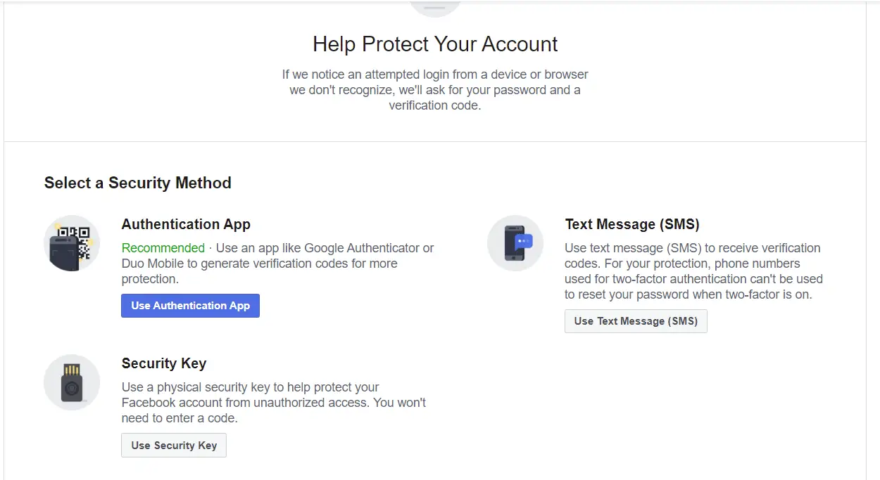 facebook authenticator app