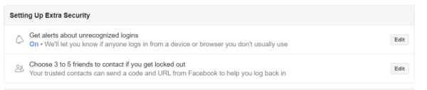 Facebook Security and Login Settings - Complete Guide 5 Setting Up Extra Security Facebook