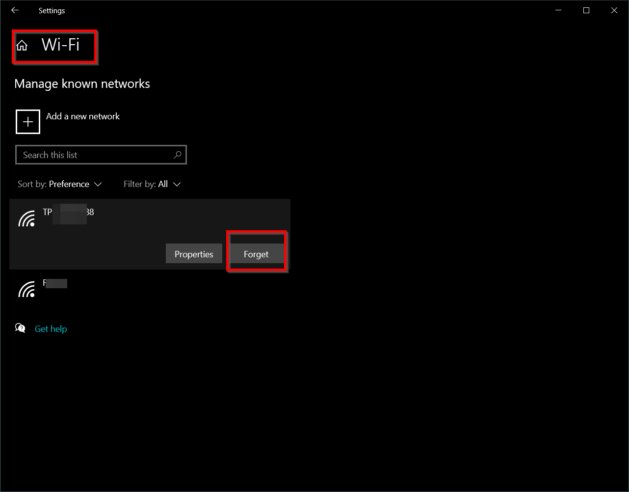 The Golden Throw Fix for connecting Windows 10 WiFi automatically 6 forget wi fi network windows 10