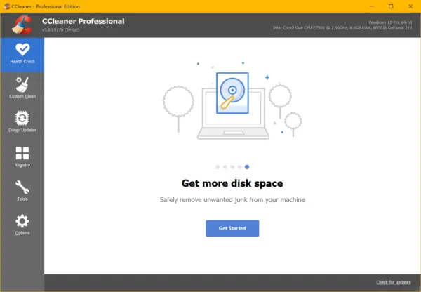 CCleaner Professional Review - What's new in 5.85 and Features 5 Ccleaner Professional Review Health Checkup Features