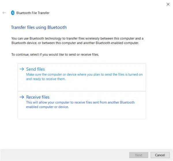 How to Send Files via Bluetooth between Windows 10 and Android 7 transfer files bluetooth windows 10