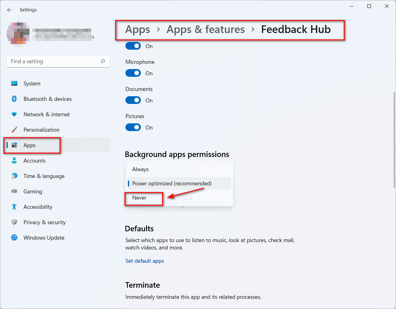 How to Disable Background Apps Windows 11 - All and Single