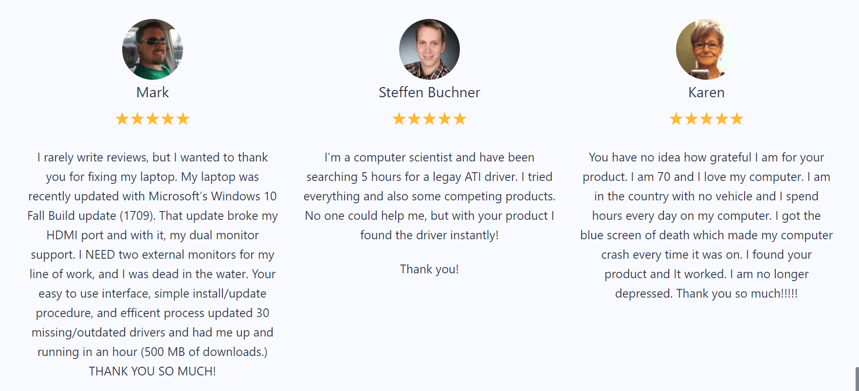 Top 5 Best Free Driver Updater Tools for Windows 3 Driver Easy Testimonials