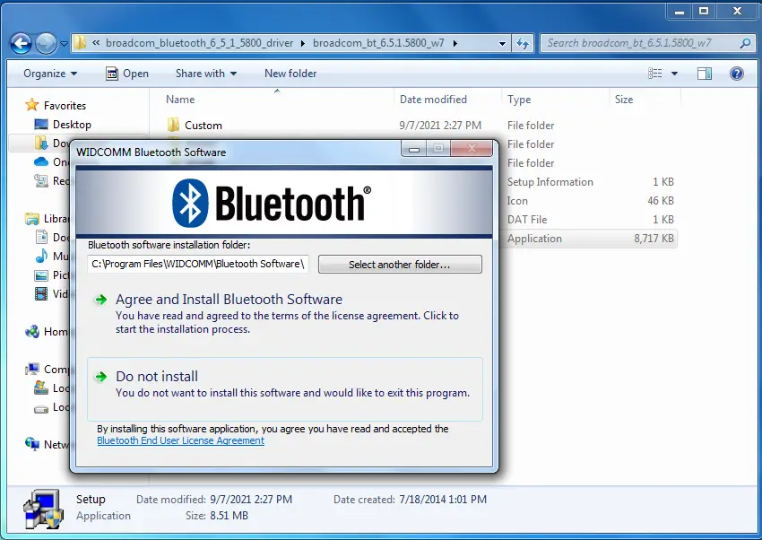 broadcom bluetooth driver for windows 7