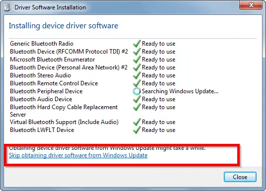 bluetooth speaker drivers windows 7	
