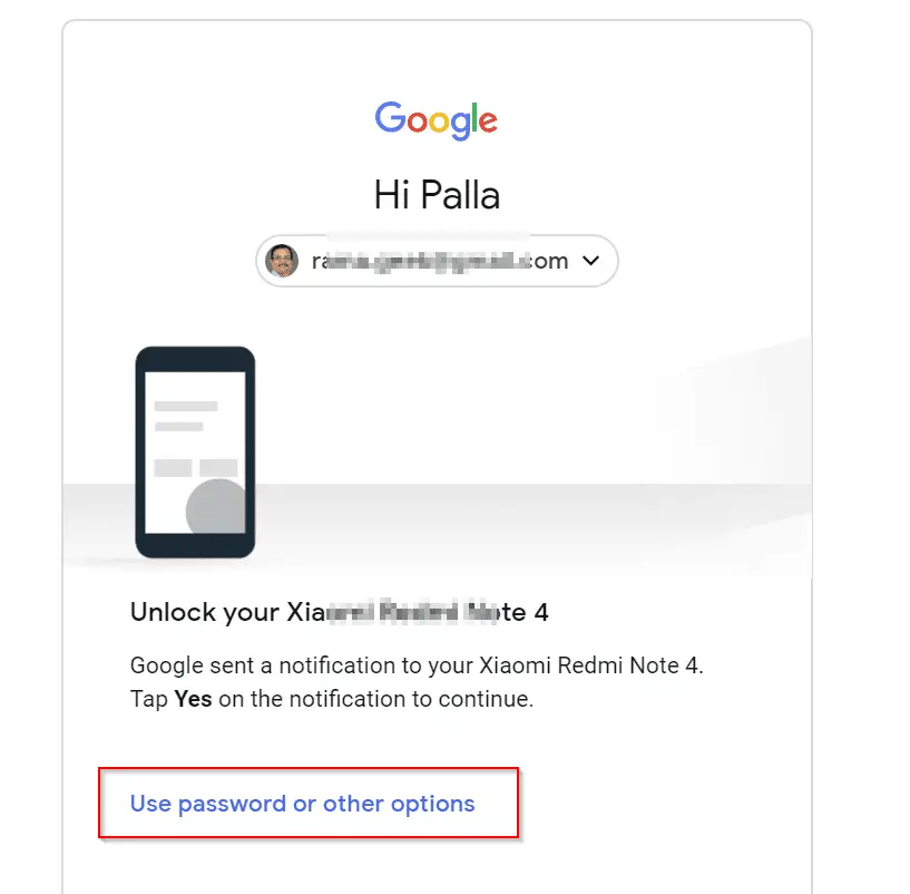 Unlock Google Password