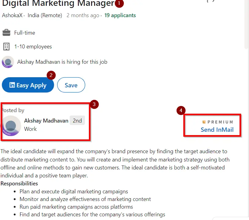 6 LinkedIn Premium Benefits - Why Job Seekers will like it! 1 Linkedin Premium Benefits Inmail Credits