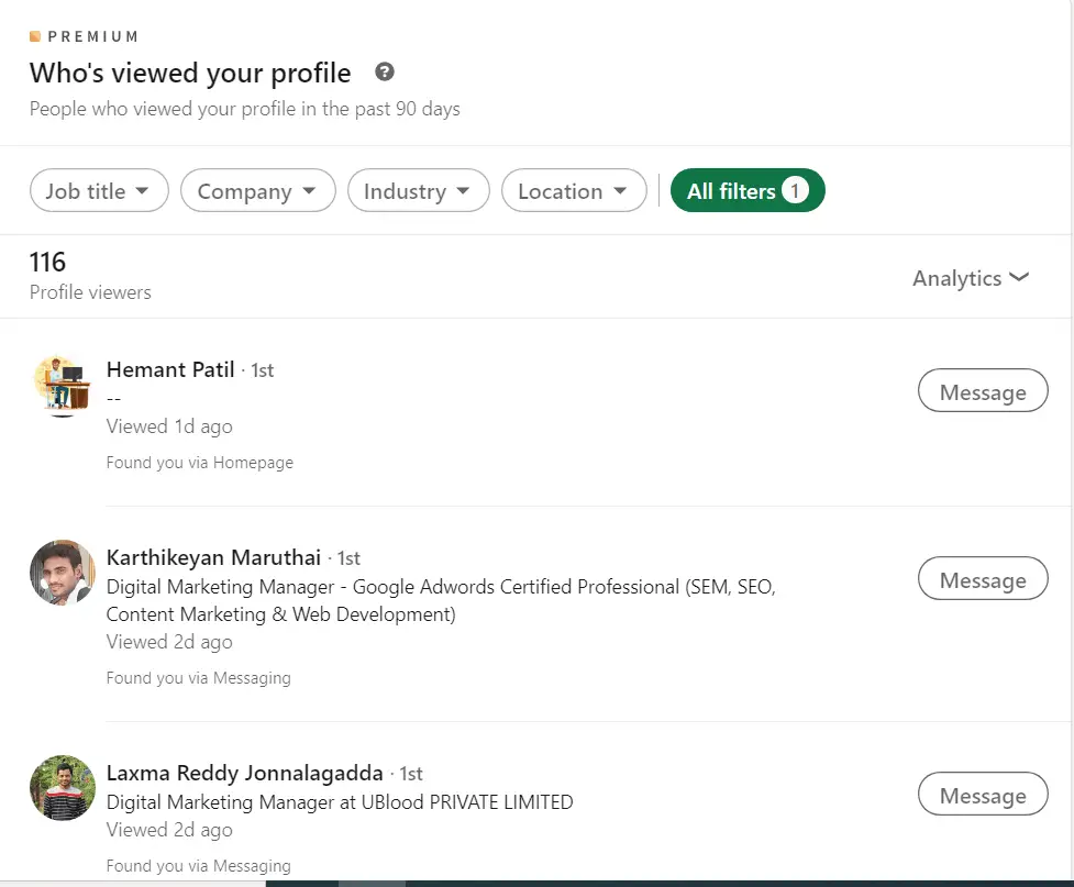 6 LinkedIn Premium Benefits - Why Job Seekers will like it! 2 Linkedin Premium Whos Viewed Your Profile