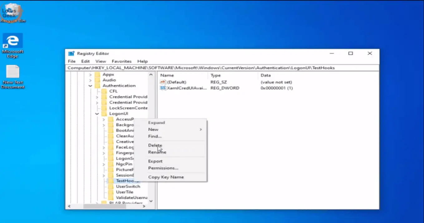 Fix Something happened and your PIN isn’t available Error in Windows 10 4 Fix Pin Error Using Registry