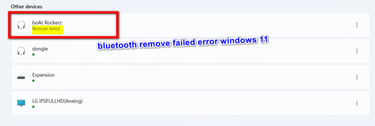 Can’t Remove Bluetooth Device Windows 11 – 3 Best Solutions