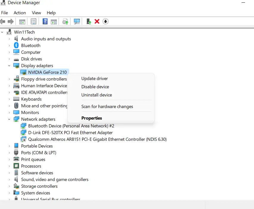 Download Graphic Drivers Windows 11 - Install and Update 2 Device Manager Windows 11 Update Graphic Driver
