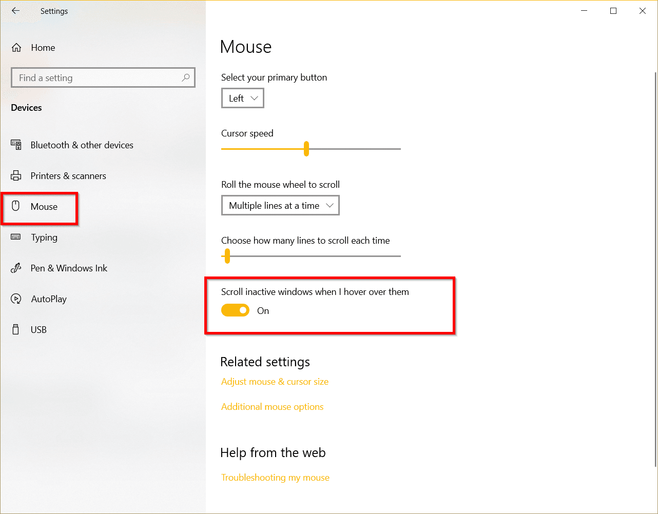 How to Fix Mouse Busy Icon Windows 10 5 disable mouse scroll windows 10