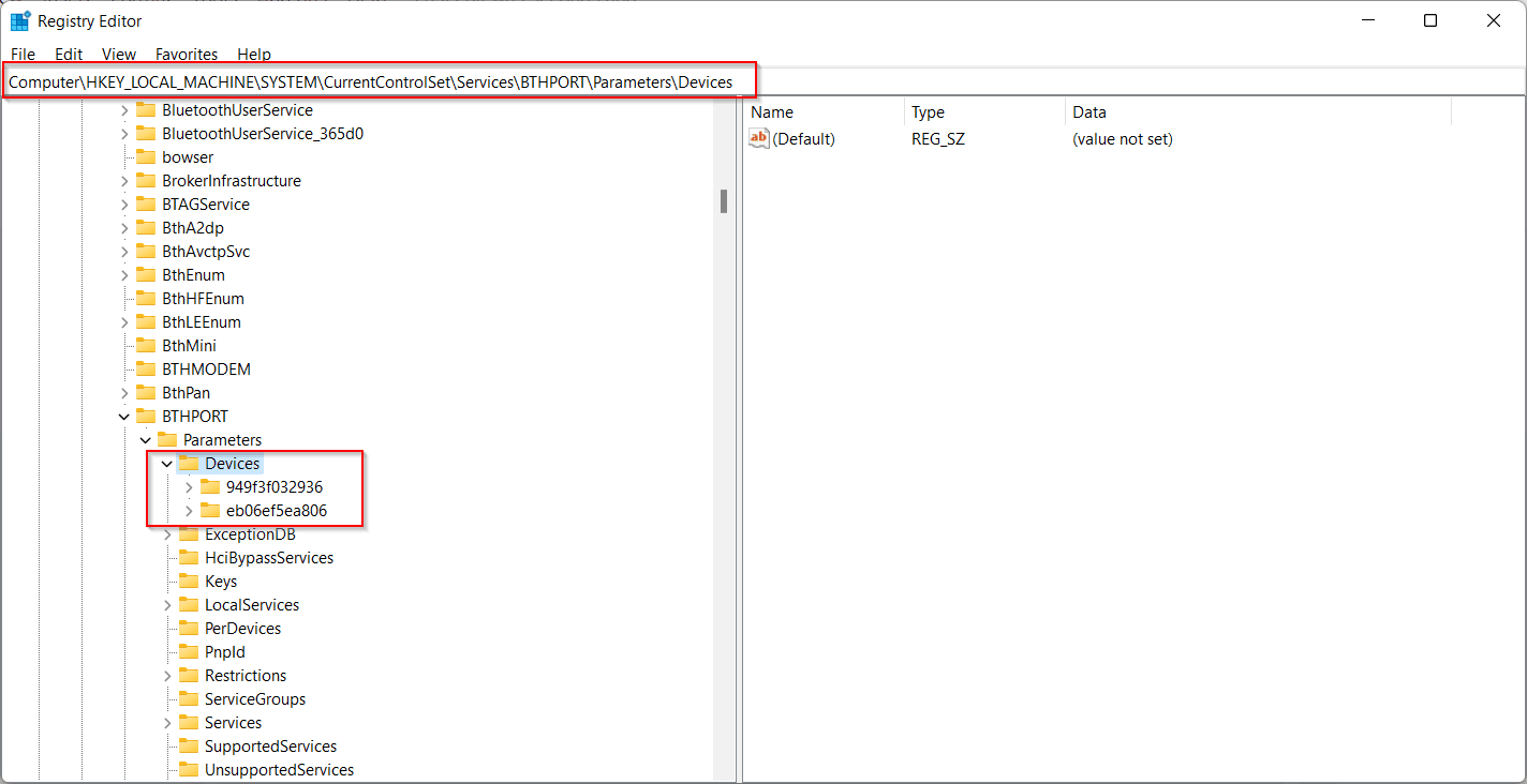 Can't Remove Bluetooth Device Windows 11 - 3 Best Solutions 3 Registry Fix Cant Remove Bluetooth Device Windows 11