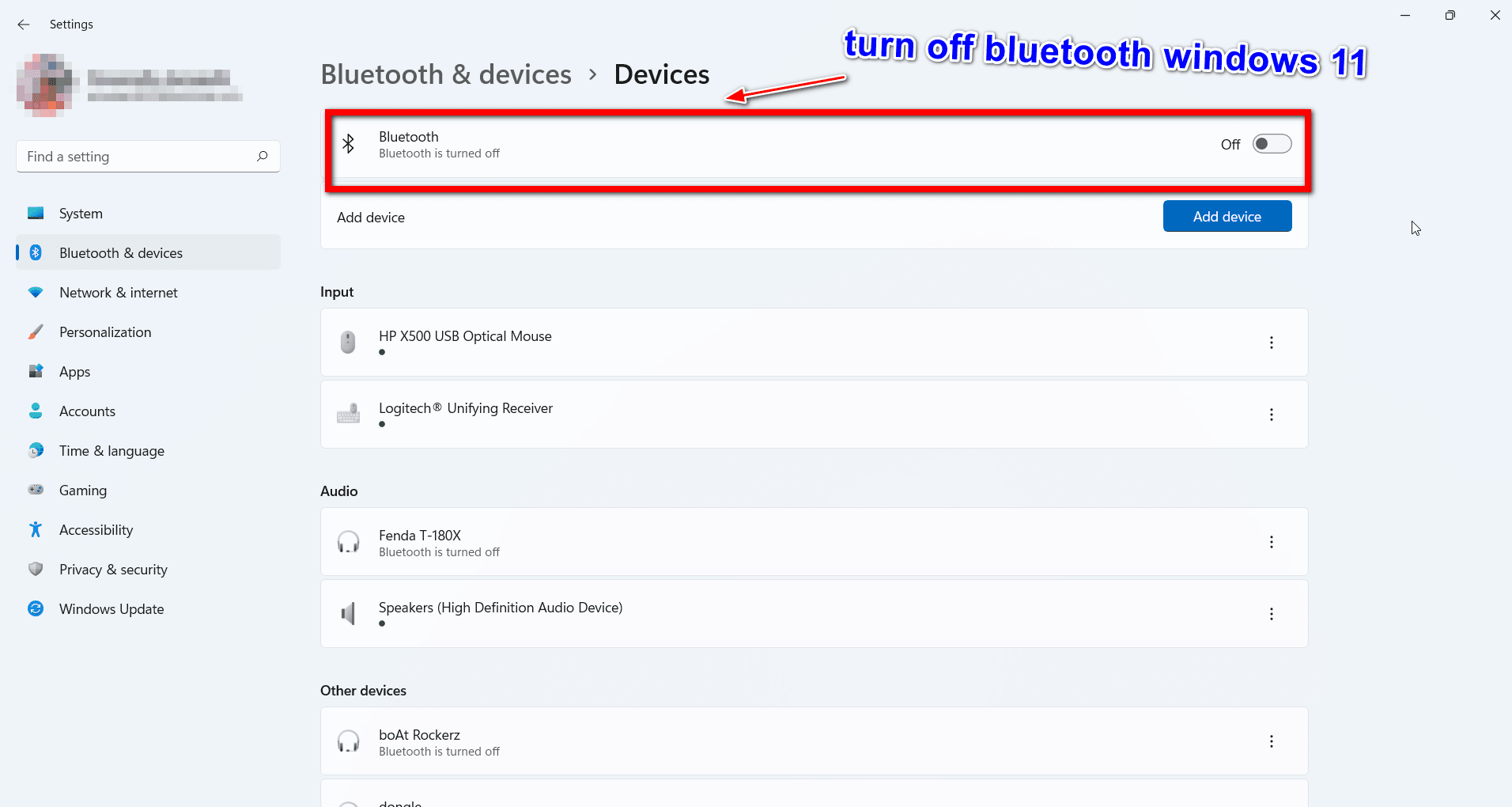 How to Turn On Bluetooth in Windows 11 - Connect and Pair 4 turn off bluetooth windows 11