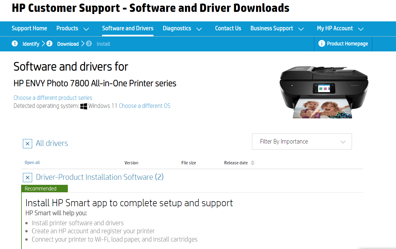 Fix Microsoft IPP Class Driver Windows 11 No Color 1 Hp Envy 7800 Smart App Win 11