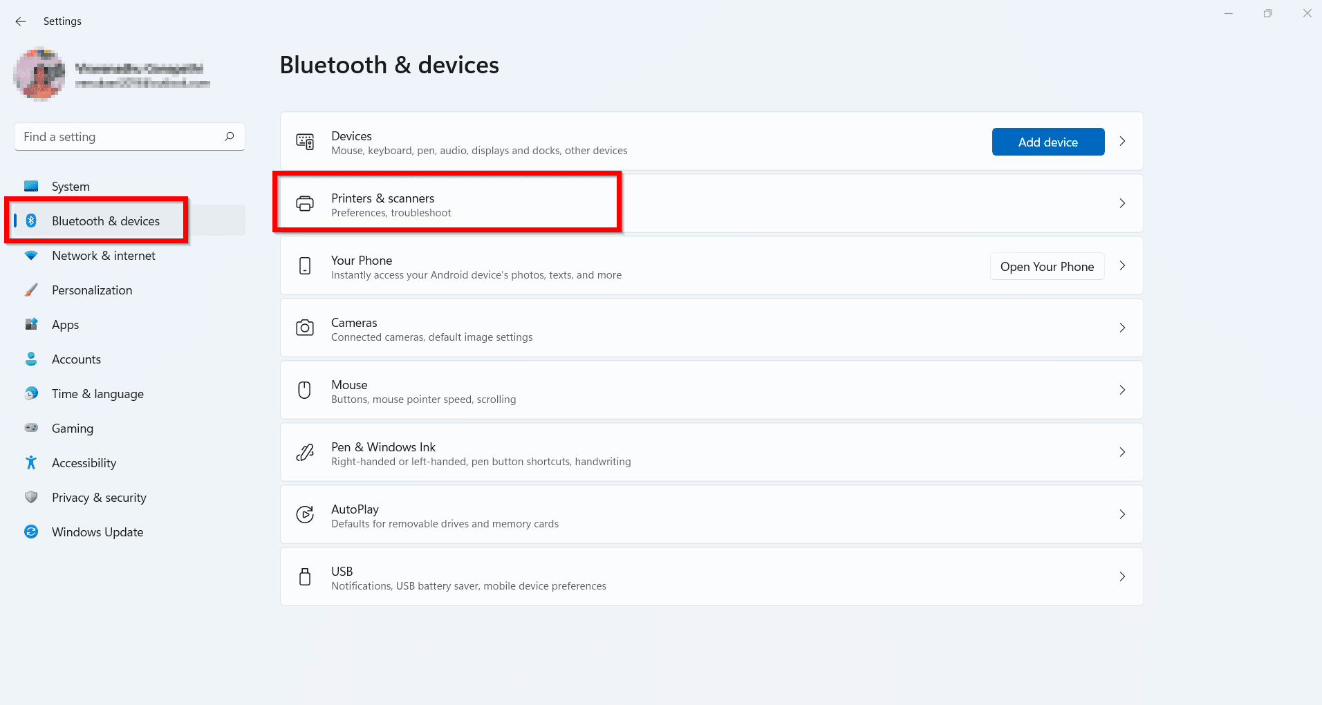 Fix Microsoft IPP Class Driver Windows 11 No Color 2 Printers Scanners Windows 11 Settings