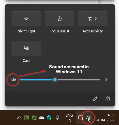 Windows 11 Audio Not Working - 8 Practical Solutions 2 Unmute Sound In Windows 11