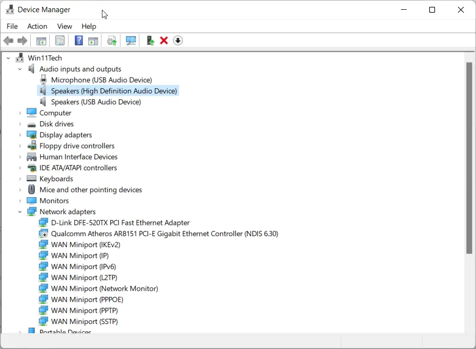 Windows 11 Audio Not Working - 8 Practical Solutions 7 Windows 11 Audio Devices