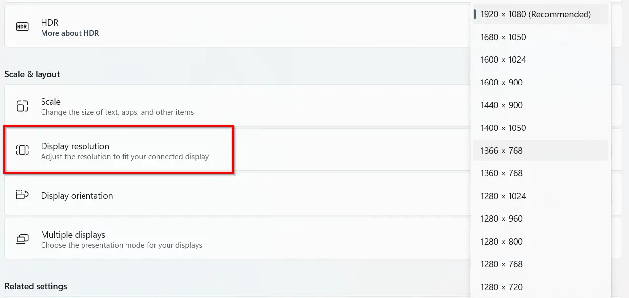 How to Change Windows 11 HDMI Screen Settings - 6 Options 4 Windows 11 Hdmi Screen Settings Display Resolution