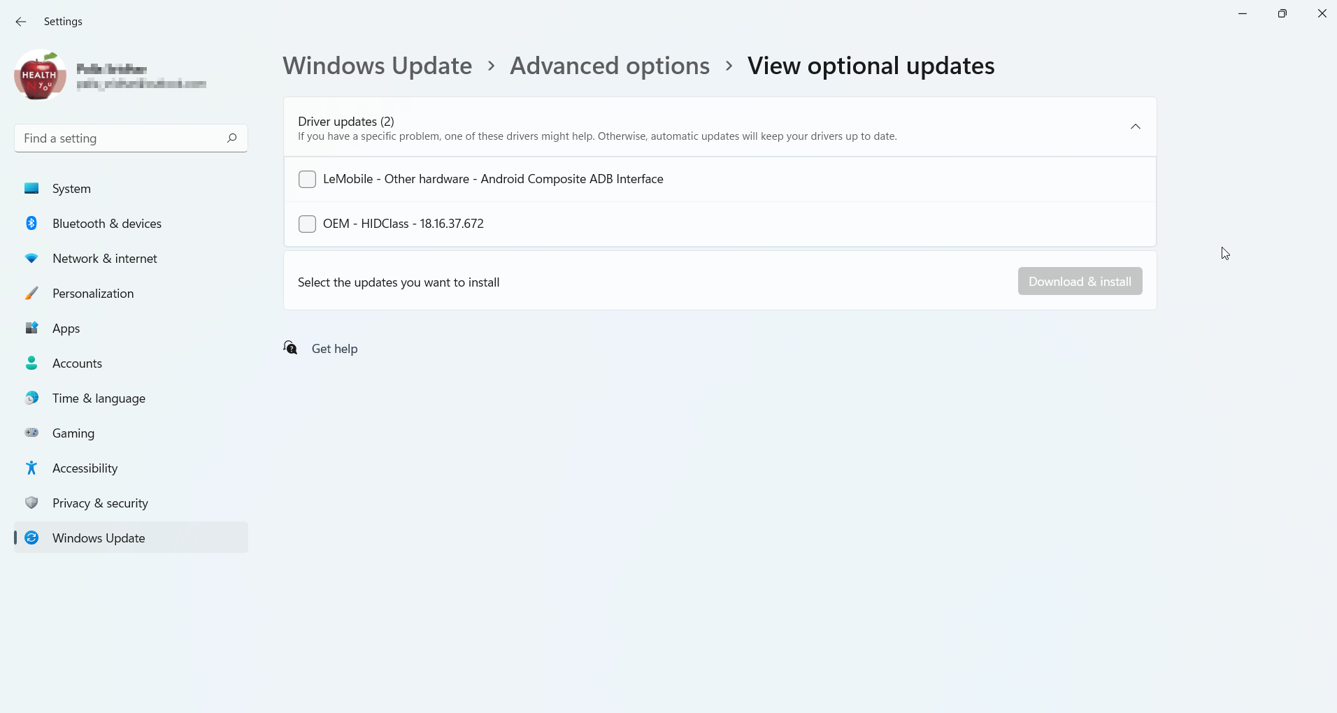 mises à jour facultatives windows 11