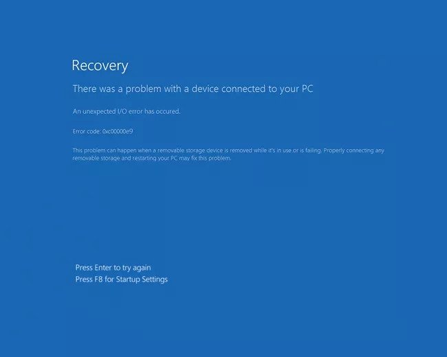 how to fix windows 10 error code 0xc00000e9 Error Code 0Xc00000E9