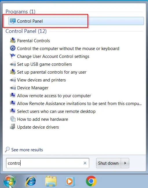 How to Open Control Panel in Windows 7 1 Open Control Panel Windows 7