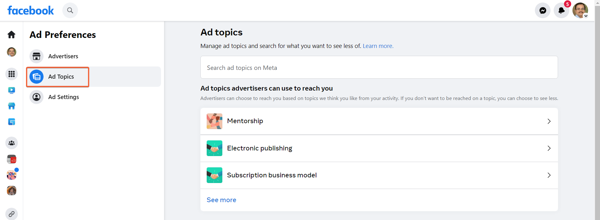 How to Set Ad Preferences to get less Ads on Facebook 5 See Less Ad Topics Facebook 2023