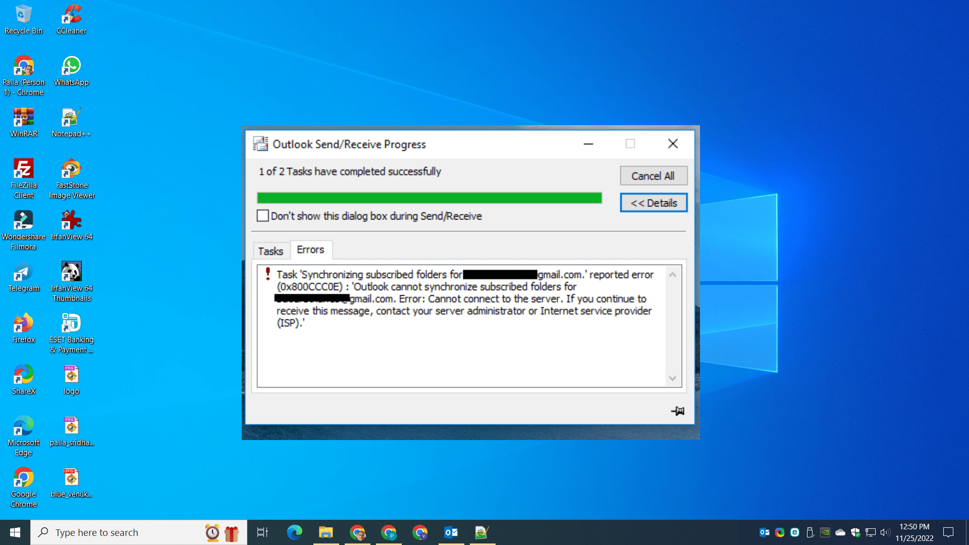 Repair Outlook Error 0x800ccc0e and Send Messages 1 Outlook Error 0X800Ccc0E On Windows