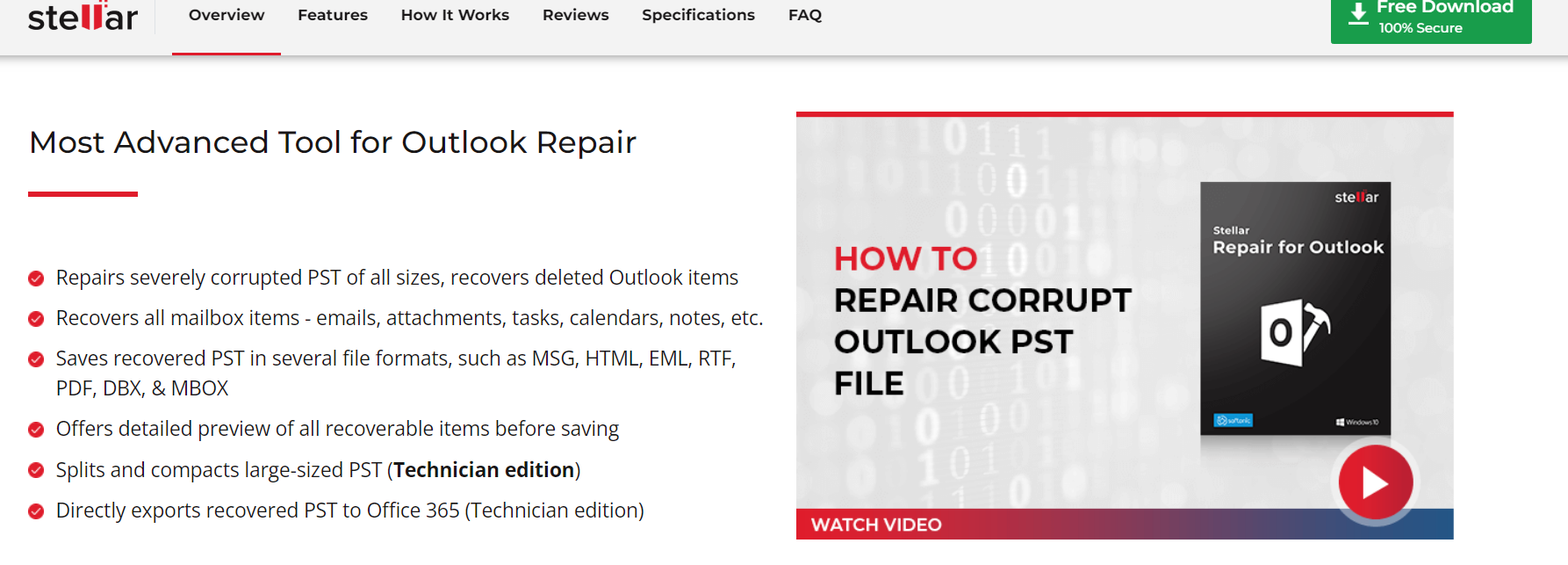 How to Recover Deleted Outlook PST file using Stellar Repair for Outlook 2 stellar repair for outlook