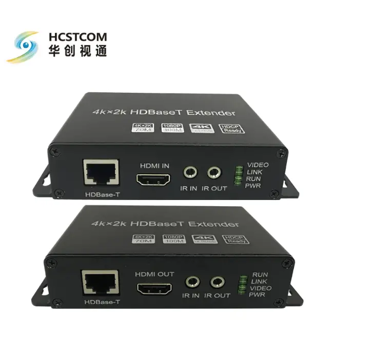 Video over Ethernet and 4k 1080p at Gigabit transfer rate - Cable as an HDMI Extender 6 4K Hdbaset Repeater Extender Over Ethernet Cable