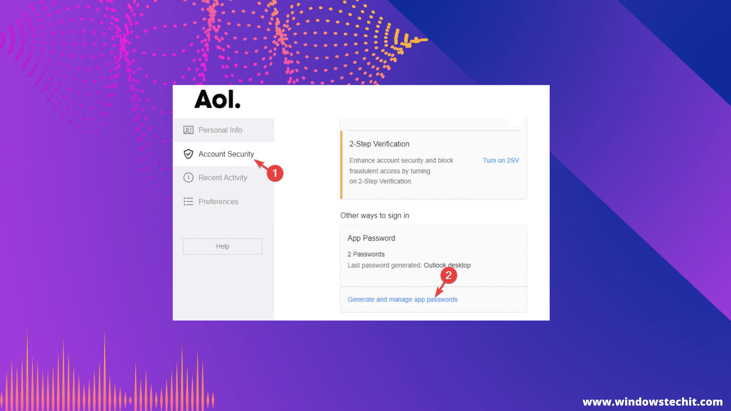 New Ways to Fix Outlook Error 0x800ccc92 in Office 365/2019/2016 3 Aol App Password Outlook 1