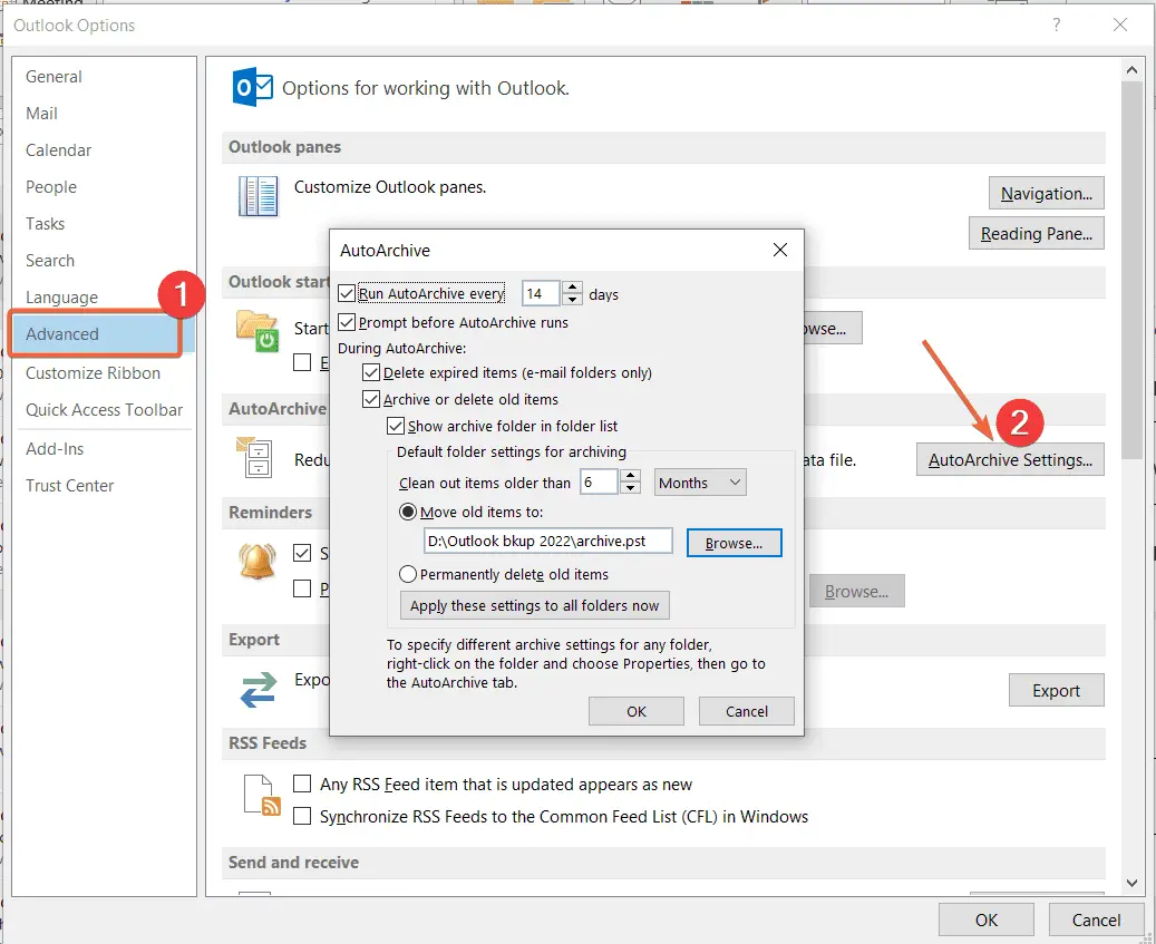 New Ways to Fix Outlook Error 0x800ccc92 in Office 365/2019/2016 7 Auto Archive Messages Outlook 2019