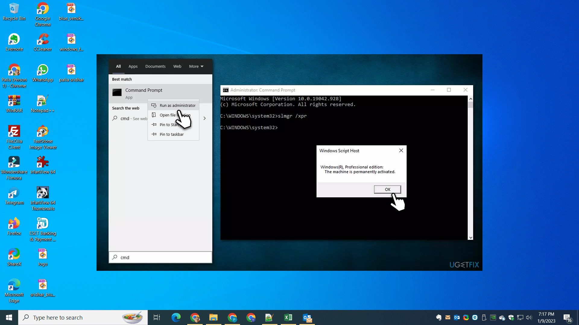Fix Windows 11/10 Activation Error 0xc004f211 - Device has changed 5 Activate Windows Command Prompt