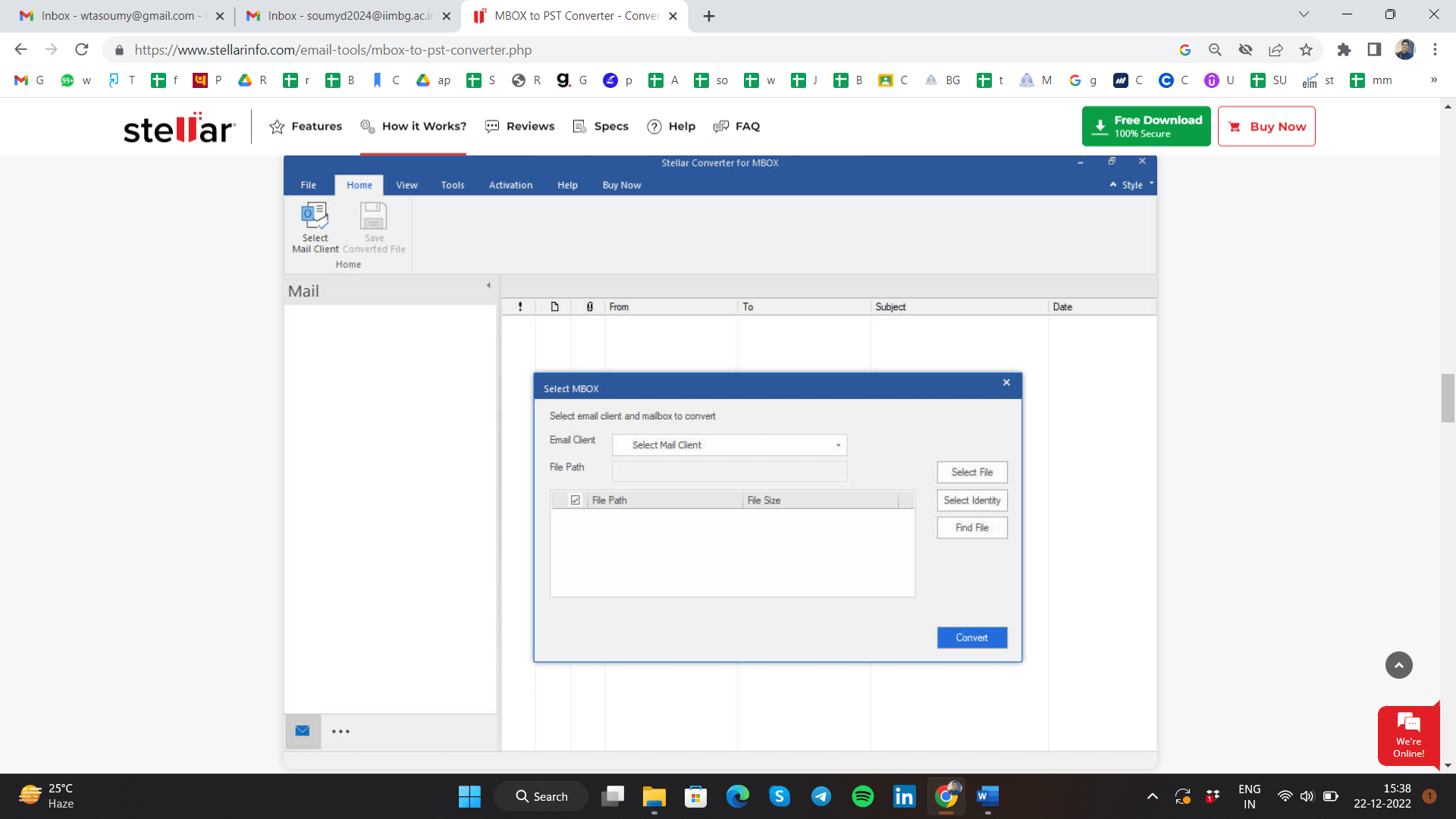 Stellar Converter for MBOX - Special Features, How to Use and Pricing 1 select mbox file path