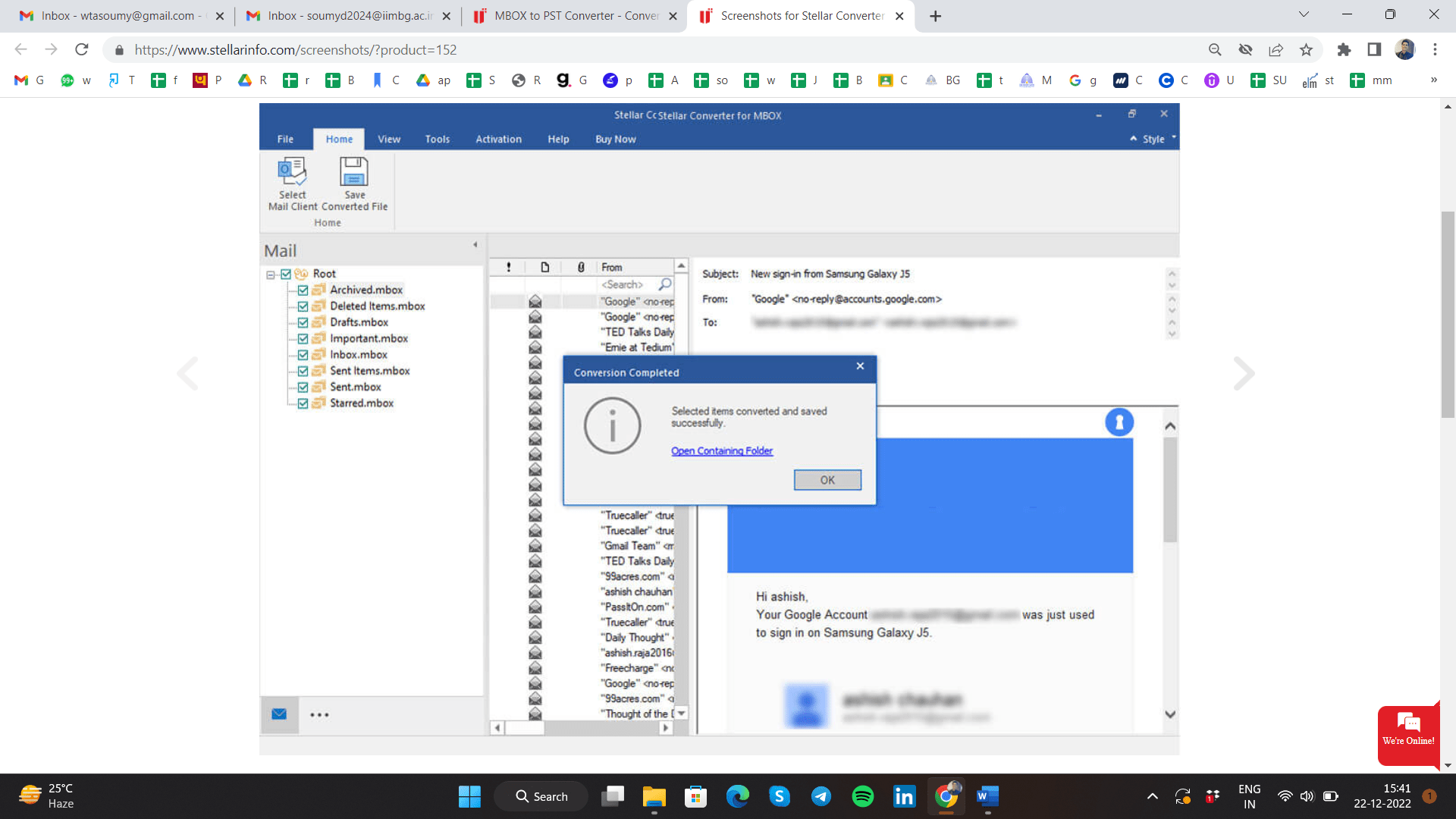 Stellar Converter for MBOX - Special Features, How to Use and Pricing 3 stellar mbox converter to pst